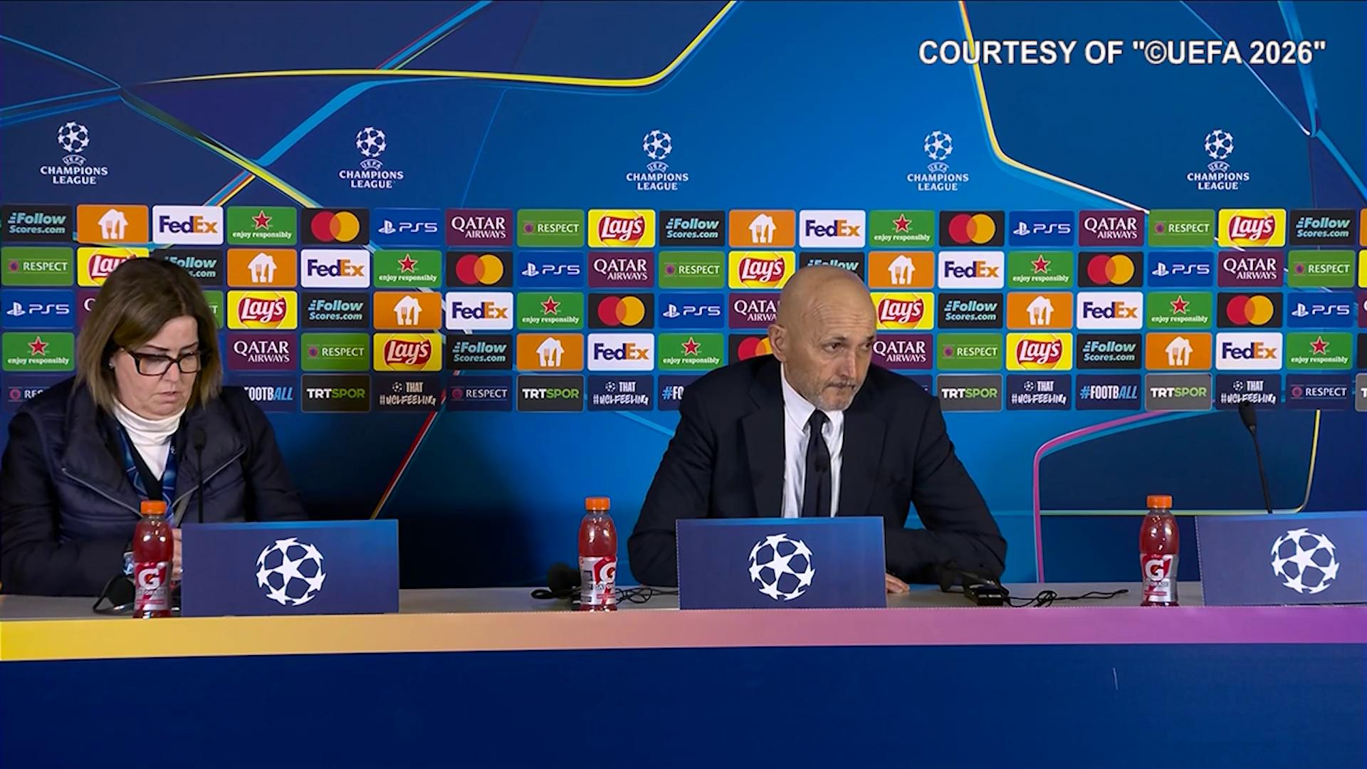 Spalletti: "Stasera passi indietro. Rosso ha condizionato la gara"