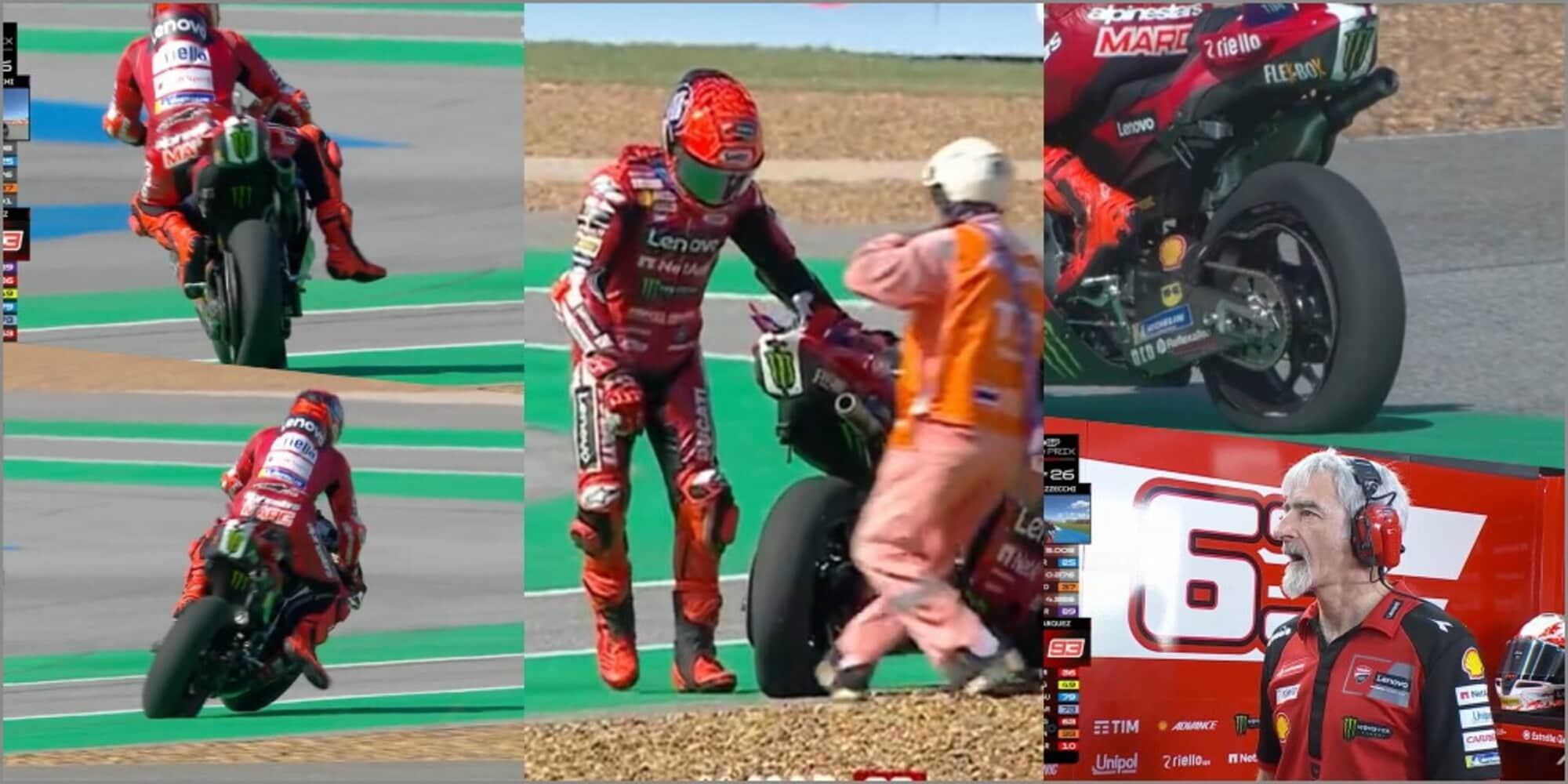 Marquez, la ruota della Ducati si sgretola: out al primo Gp stagionale