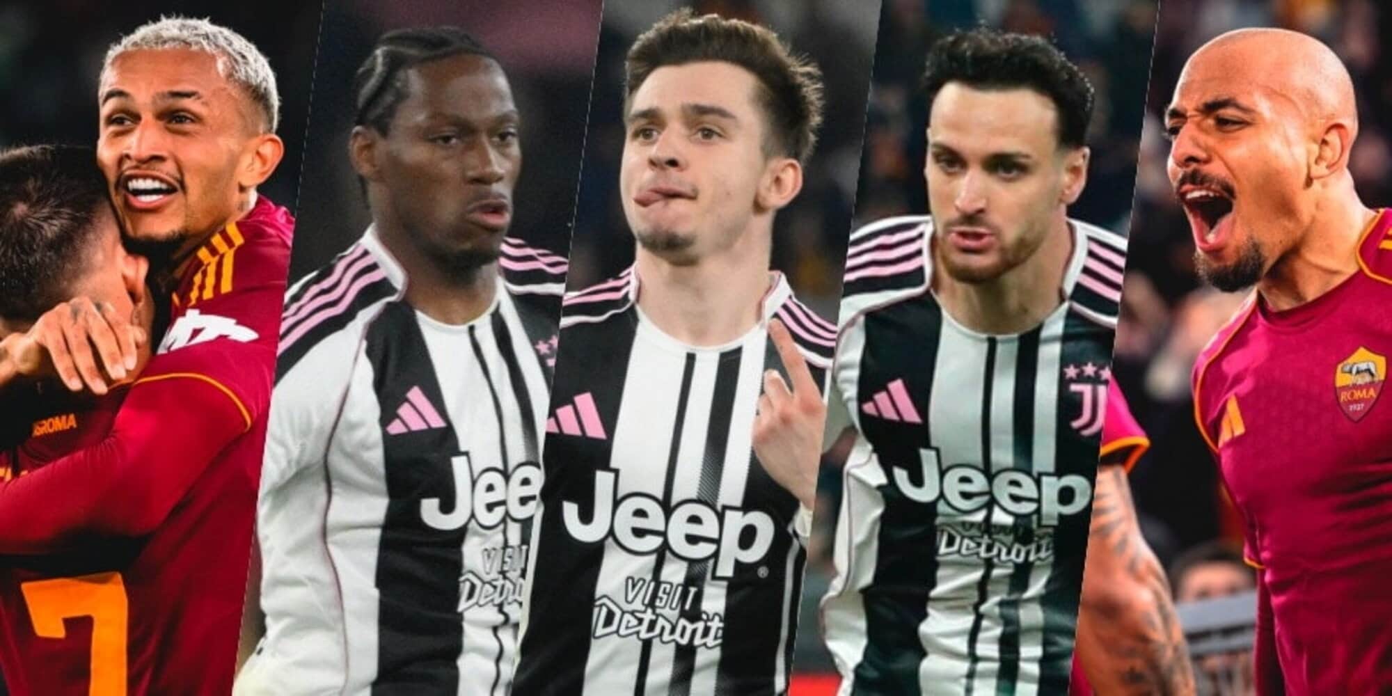 Top e flop Roma-Juve: David, serata no. Conceicao show, Boga-Gatti decisivi. Wesley e Malen brillano