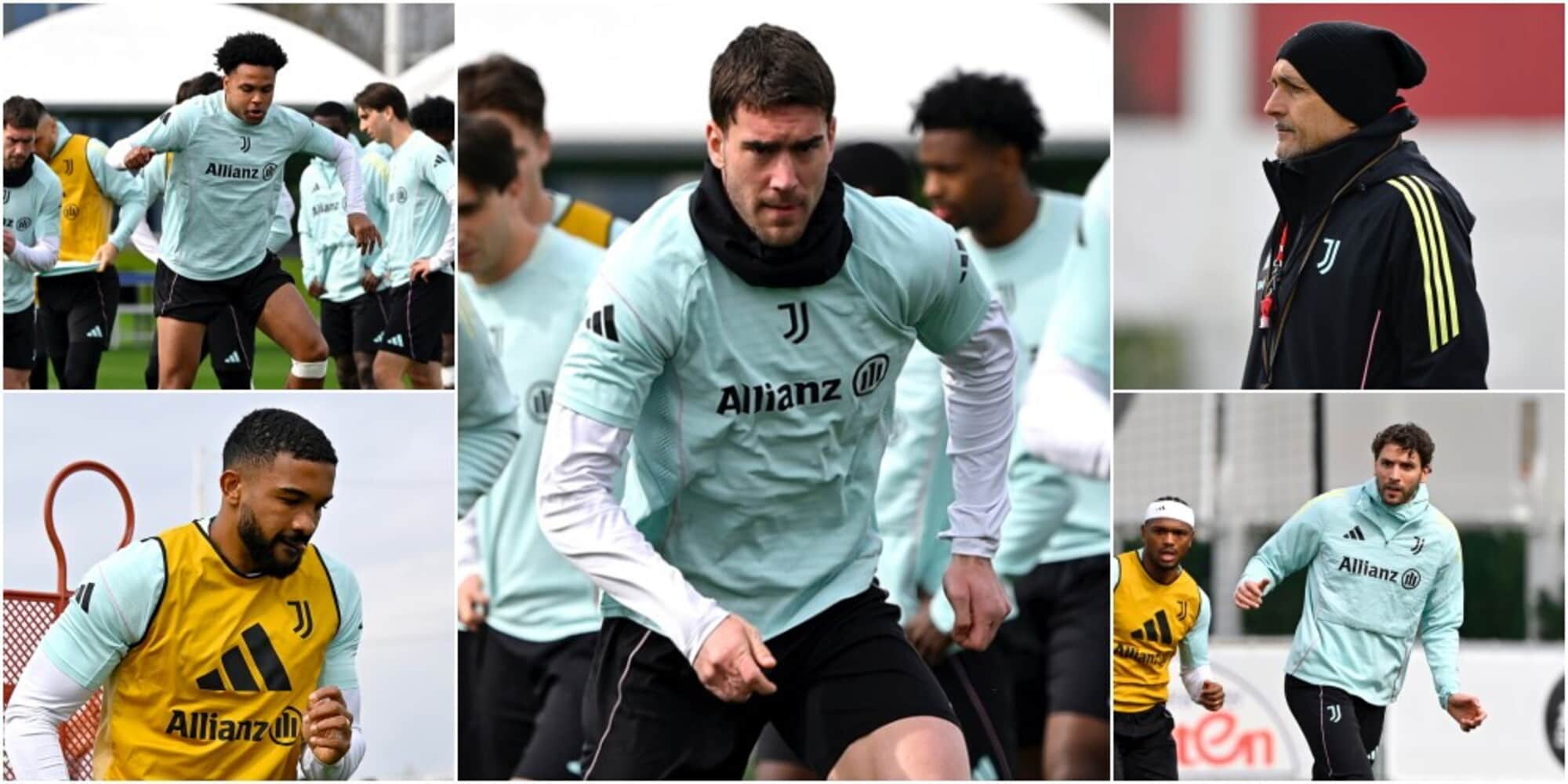 Vlahovic e Milik insieme, e subito gol: Spalletti, che effetto fa avere dei 9? Juve, in allenamento cambia tutto
