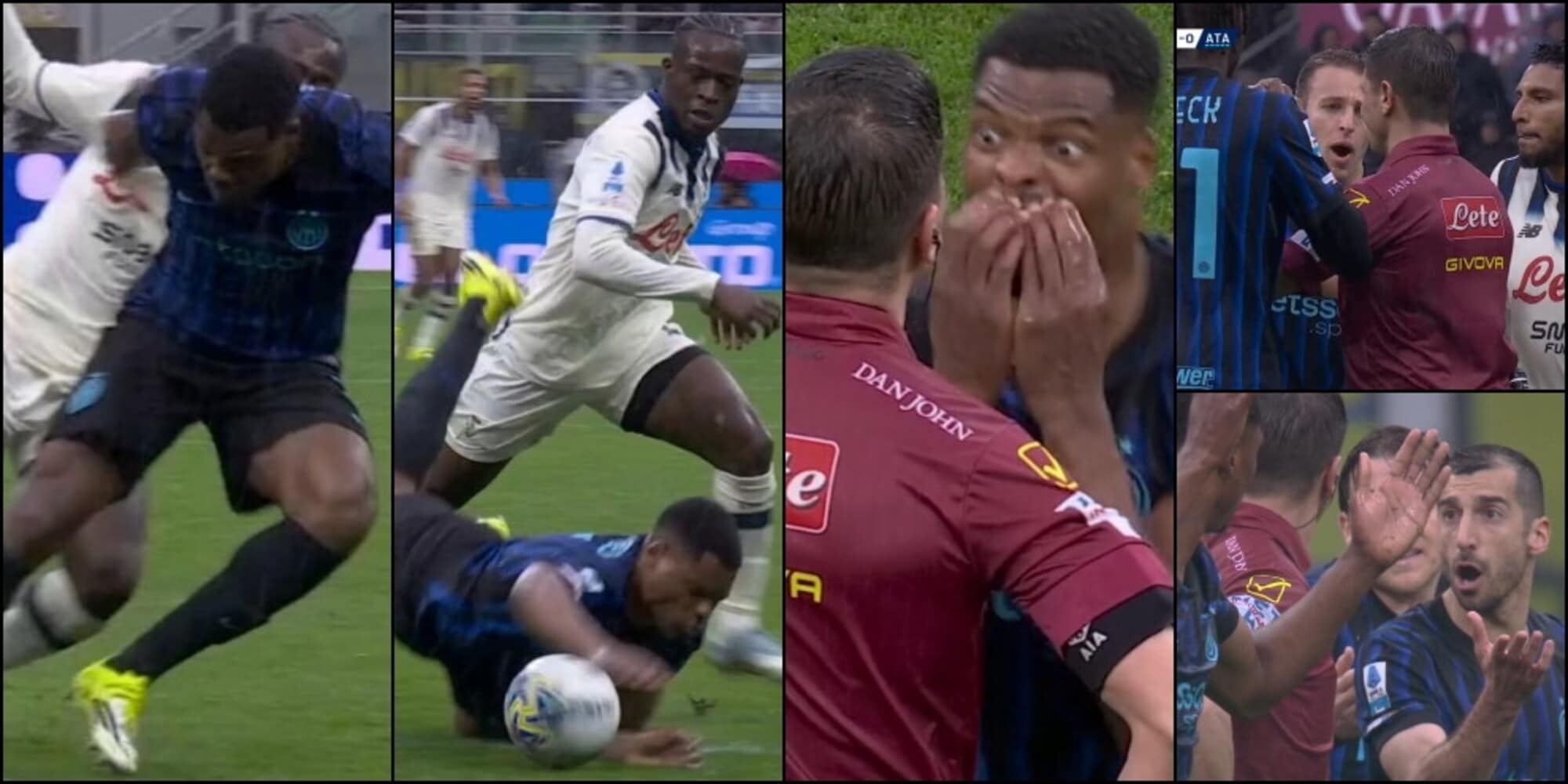 Dumfries cerca la furbata, Manganiello non ci casca: pari Atalanta, l'Inter va nel caos
