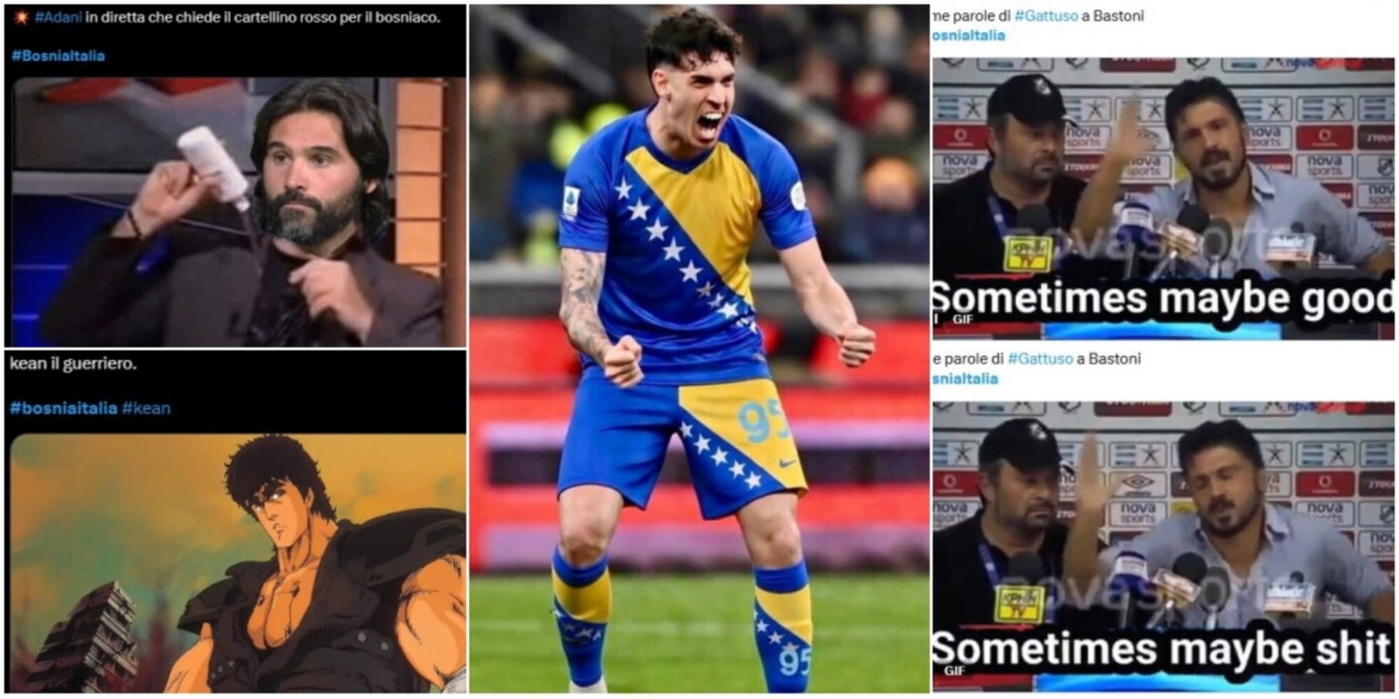 Bastoni nella bufera, la spia, i santini e Kean il guerriero: le ironie social su Bosnia-Italia