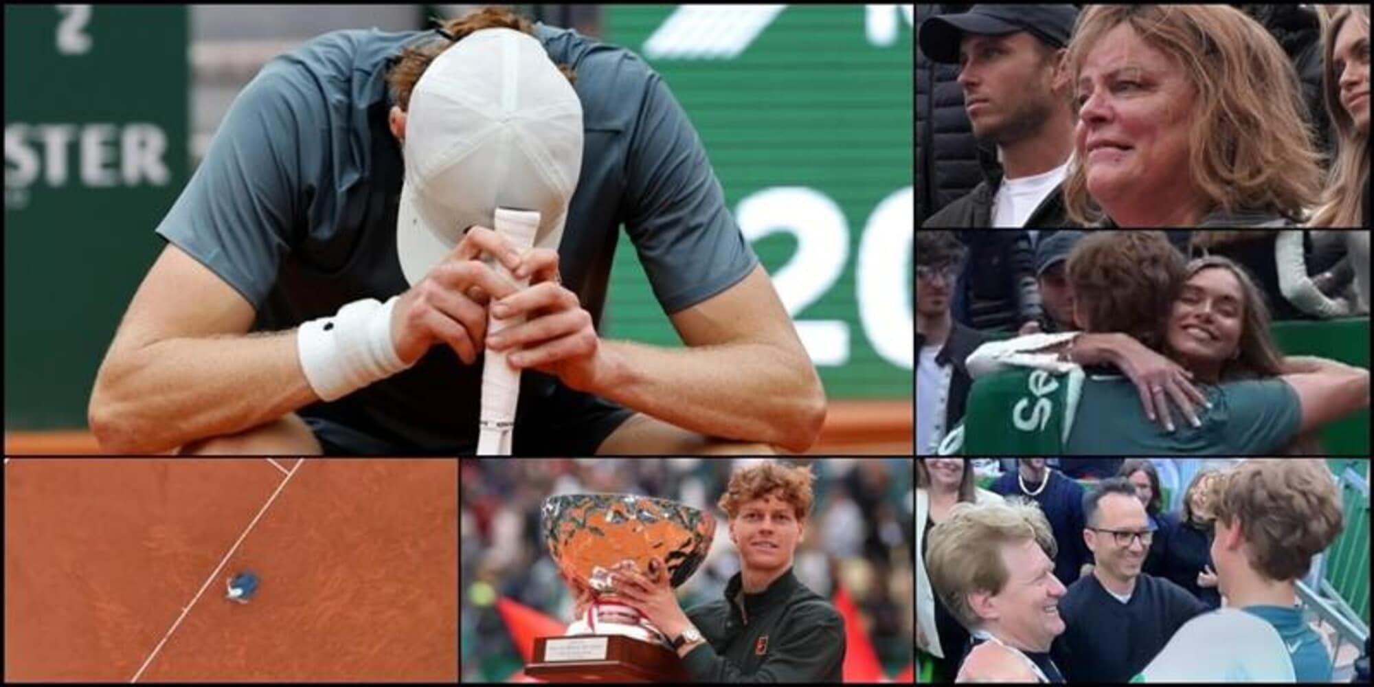 Da Laila alla famiglia, tutta l'emozione di Sinner! Il trionfo da numero uno a Montecarlo