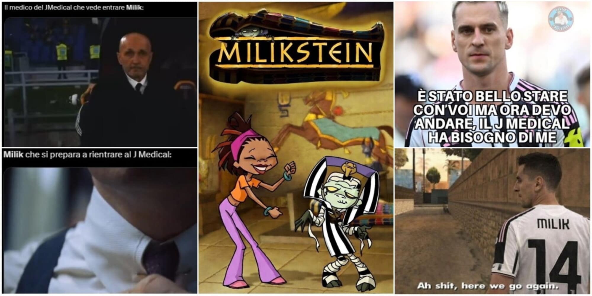 Milik, nuovo infortunio e stagione finita. I tifosi Juve ridono per non piangere