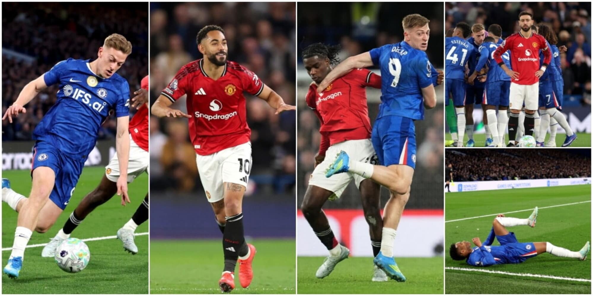 Al Manchester United basta il gol di Mateus Cunha, Chelsea ko ed Estevao fuori per infortunio
