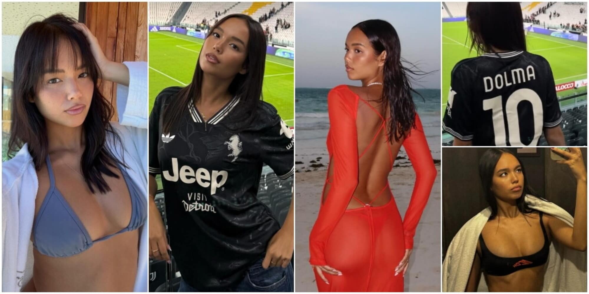 Dolma Lisa con la 10 di Yildiz: l'influencer conquista i tifosi Juve