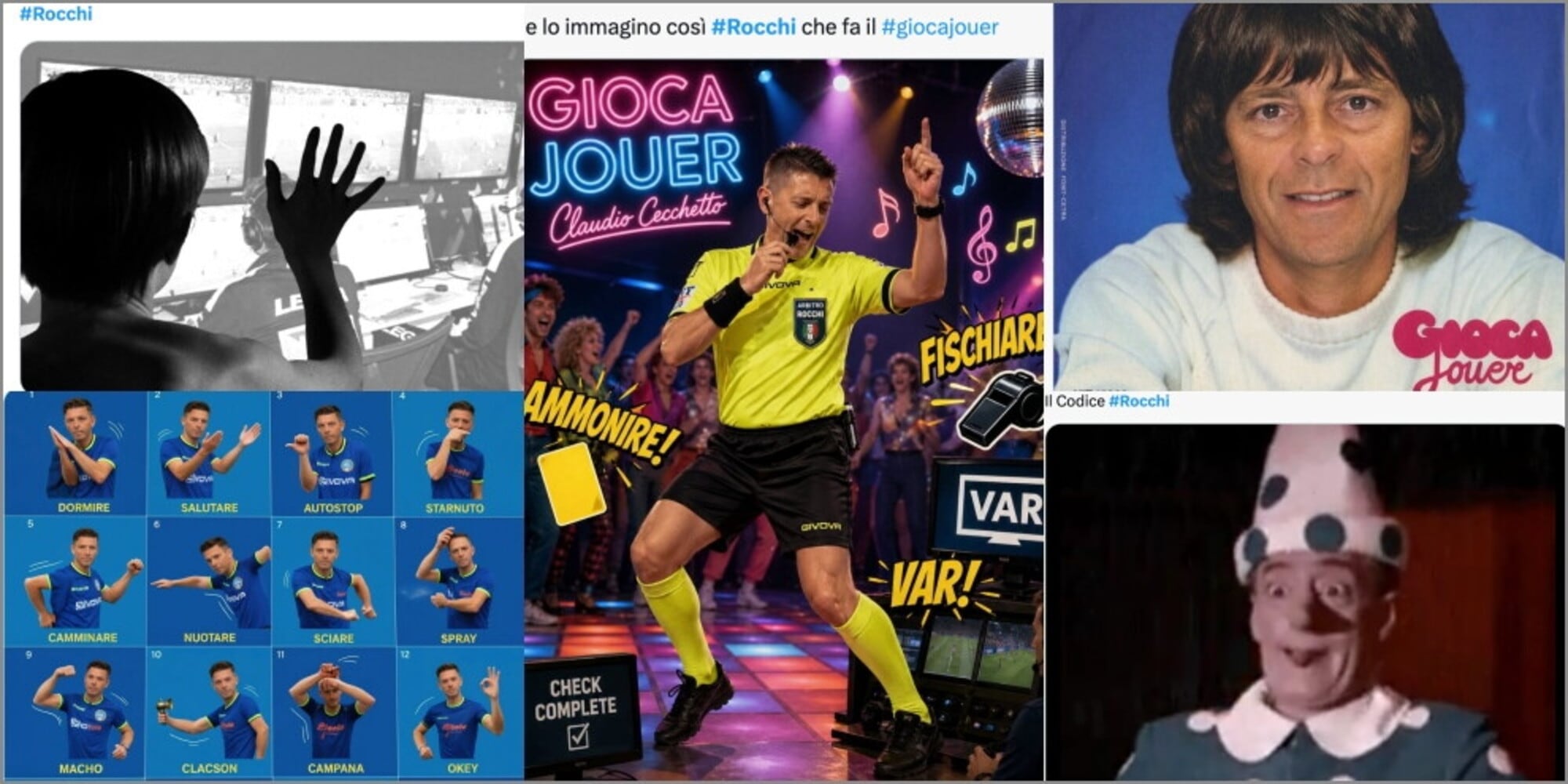 "Il gioca jouer di Rocchi e il caso arbitri": i social non perdonano