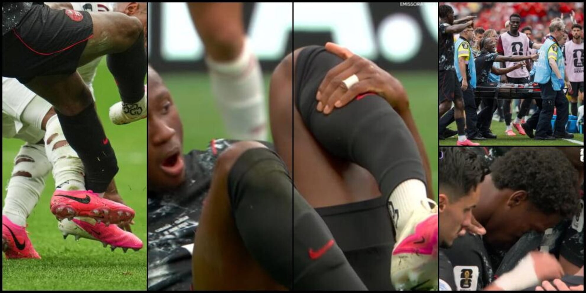 Kone shock, si spezza la gamba dopo un fallo: David e il Canada in lacrime
