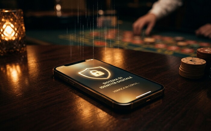 Registrazione con identità digitale SPID su smartphone con schermata di autenticazione sicura