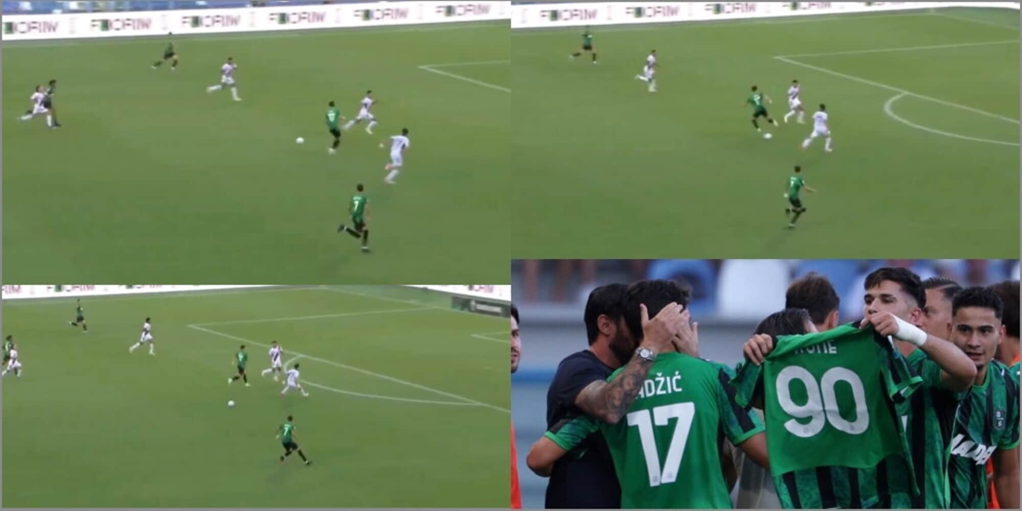 Adzic, che giocata! Assist di tacco per Volpato e poi l'abbraccio con Aquilani