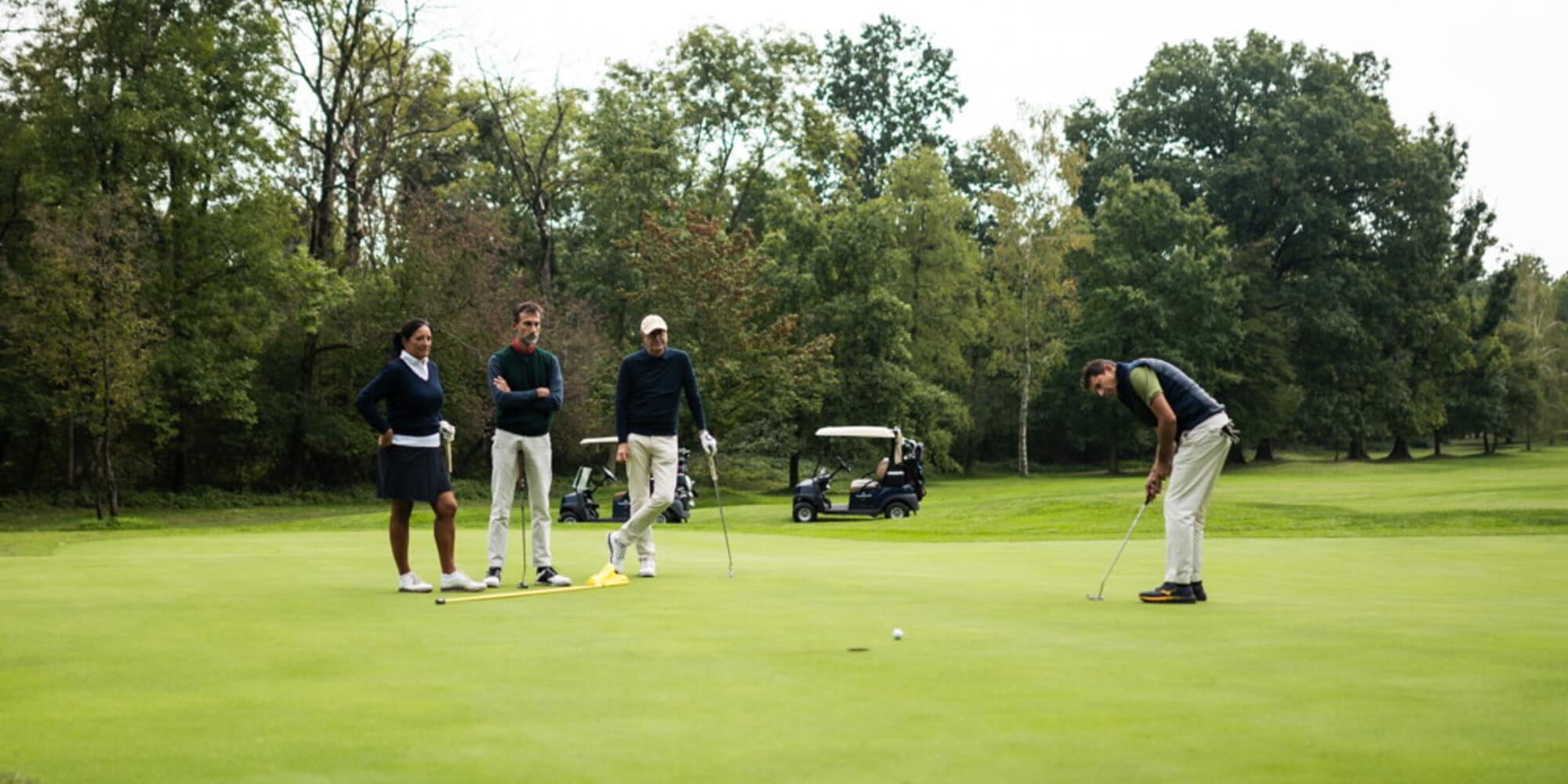 Action during the 10th Trofeo Paideia golf tournament at La Mandria.