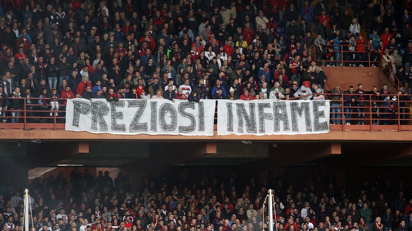 Genoa, Criscito non evita la contestazione contro Preziosi