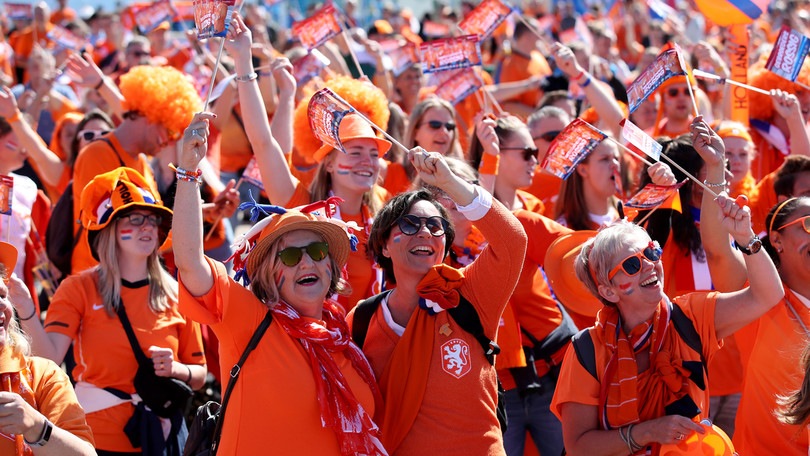 Mondiali donne, che spettacolo i tifosi dell'Olanda