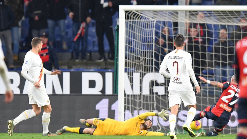 Genoa ko con la Roma: Perin, che errore di piede
