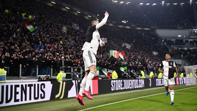Juve show nel primo tempo: Roma eliminata, Ronaldo segna ancora