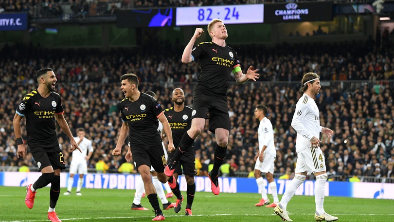 Festa Manchester City al Bernabeu, ko il Real di Zidane