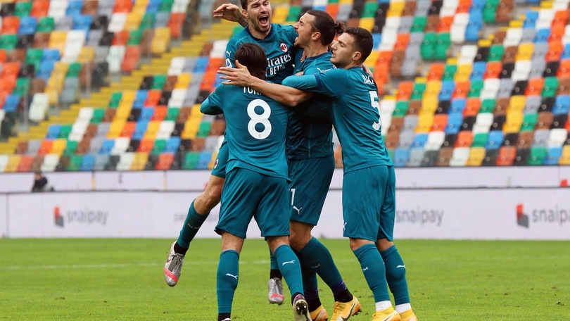 Milan, è il solito Ibrahimovic: acrobazia show nel 2-1 all’Udinese