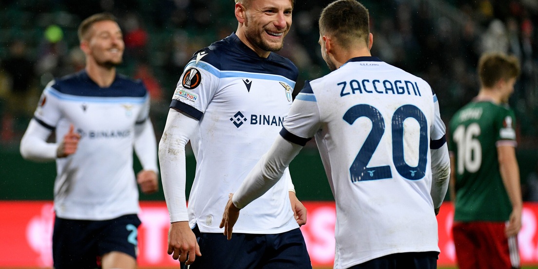 La Lazio sbanca Mosca: doppio Immobile e Pedro