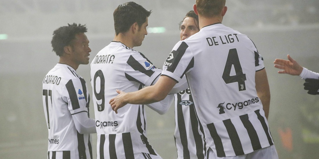 Lampo Morata, gioiello Cuadrado: festa Juve nella nebbia di Bologna