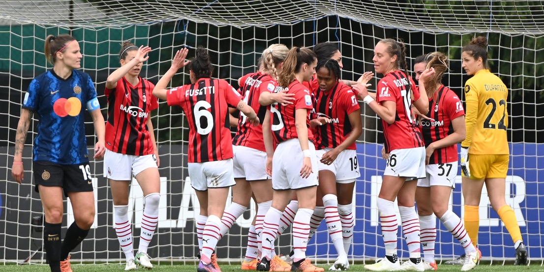 Milan super, che vittoria nel derby femminile contro l’Inter