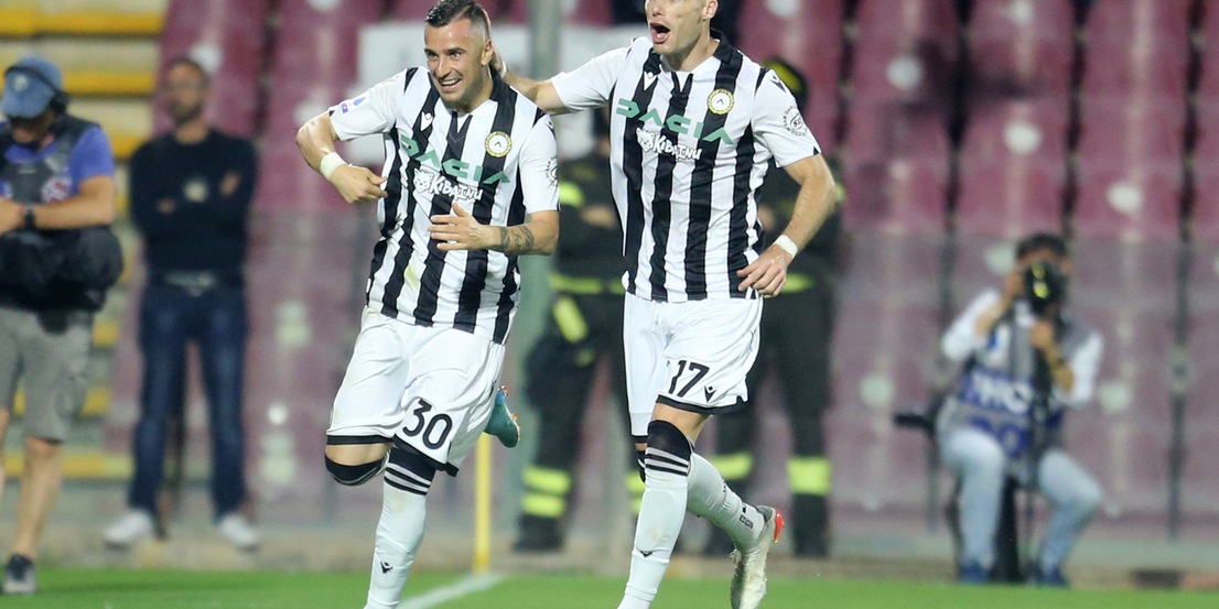 Udinese show, che poker in casa della Salernitana
