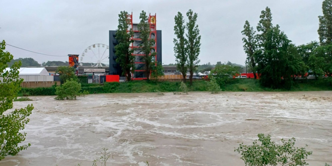 Imola, paura inondazione: evacuato il circuito di Formula 1!