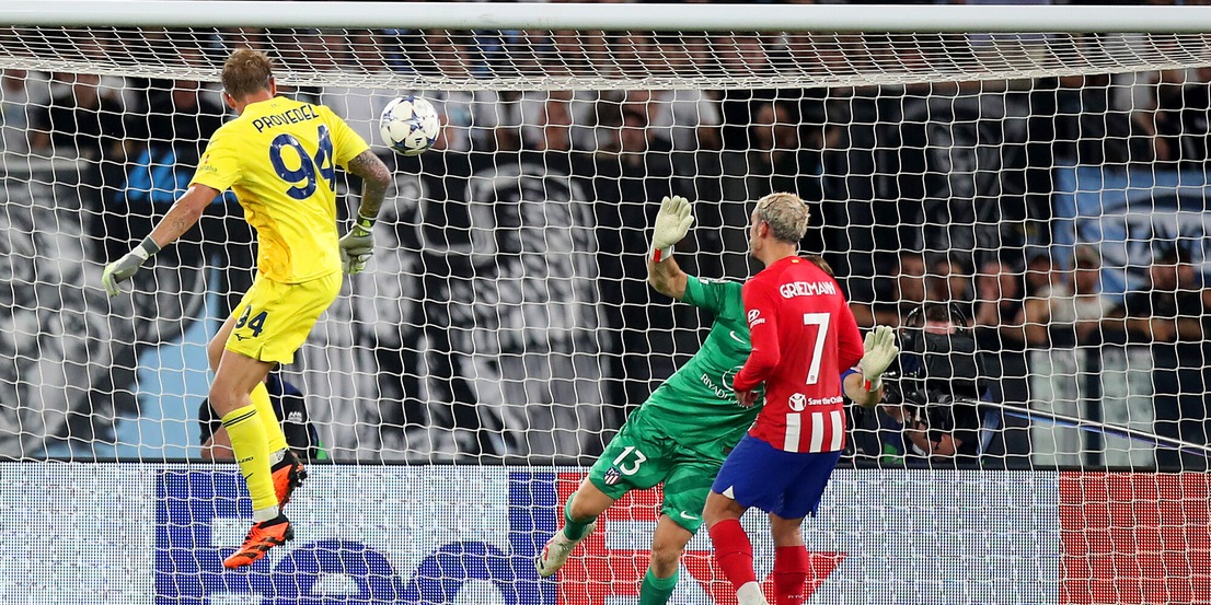 Clamoroso Provedel: segna l'1-1 in Lazio-Atletico al 95'