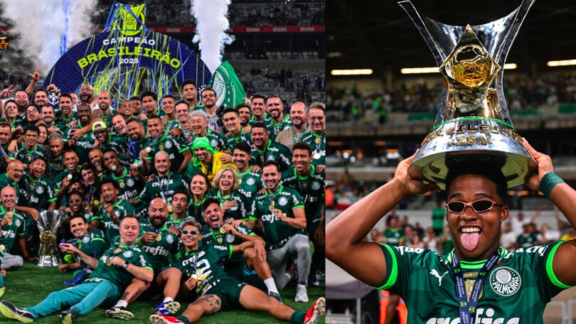 Brasile, Palmeiras campione e grande festa: Endrick scatenato