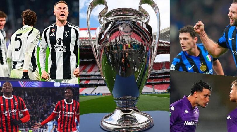 Corsa 5° posto Champions: quante possibilità ha l'Italia di centrare l'obiettivo