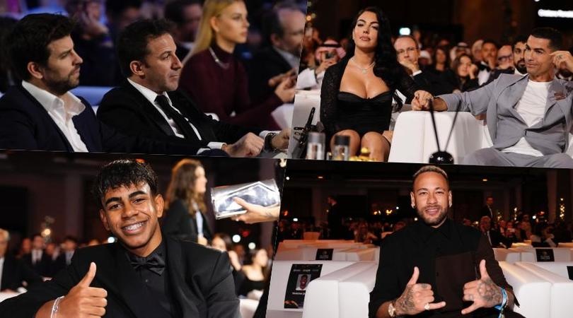 Da Ronaldo e Del Piero a Yamal e Neymar: quante stelle per i Globe Soccer Awards!