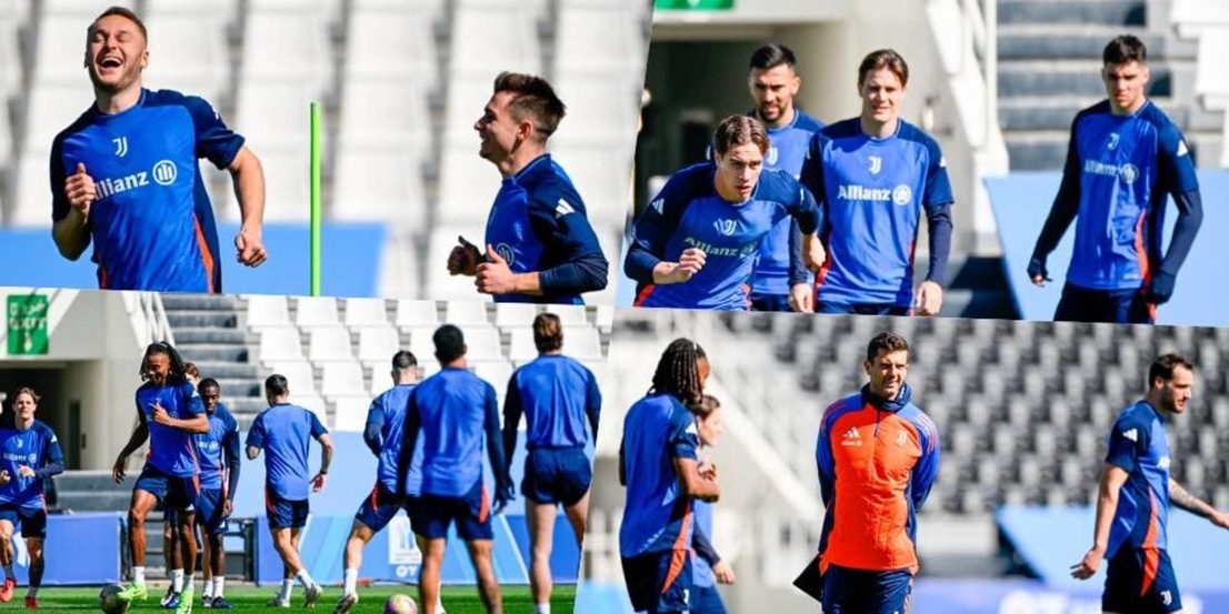 Sorrisi Koop-Chico, scatti Yildiz, tecnica Thuram: la Juve pronta per il Milan