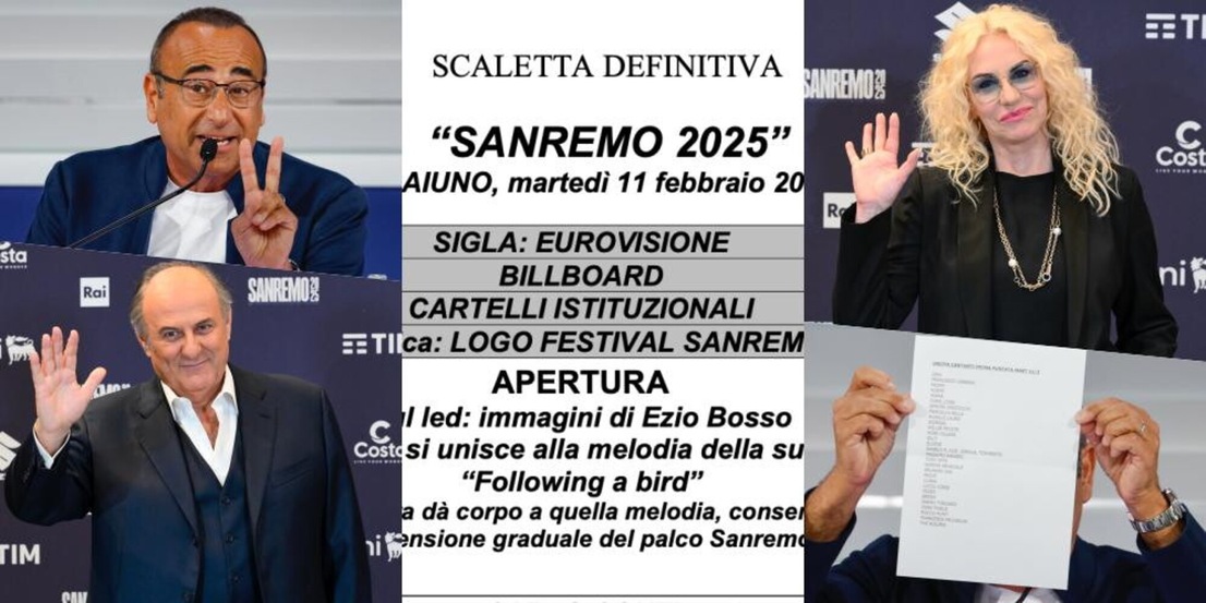 Sanremo 2025, scaletta completa prima serata: a che ora inizia e finisce