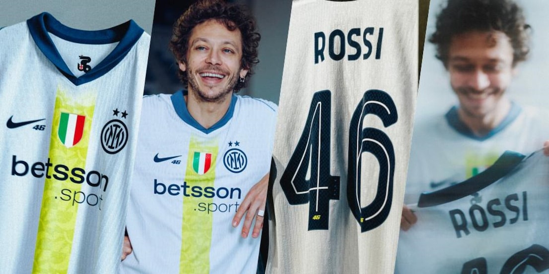 Valentino Rossi e la maglia speciale Inter: "Un sogno che si realizza"