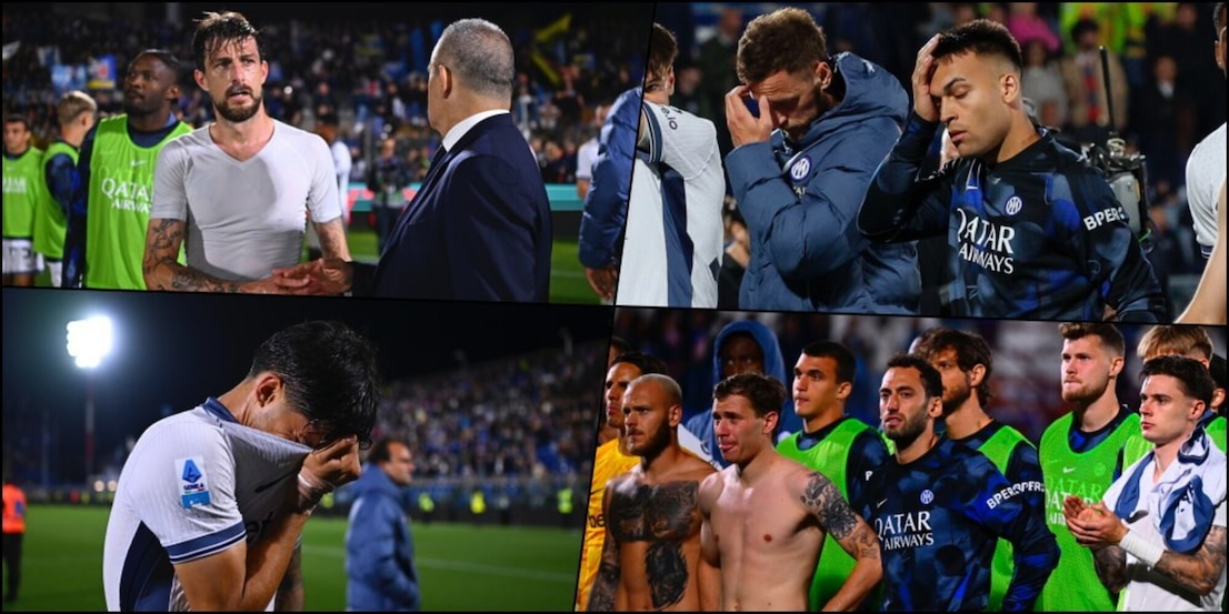 Inter disperata, lo Scudetto vola via: tutti in lacrime in campo a Como