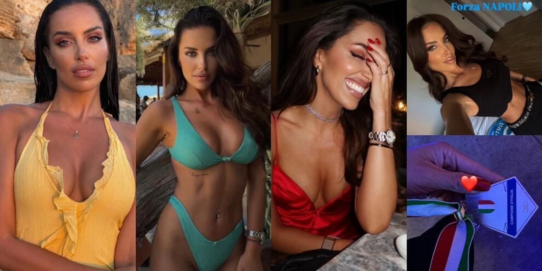 Lady Lobotka, festa scudetto e cuori: "Forza Napoli"