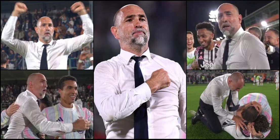 Tudor gasa, carica e... piange per la Juve: l'esultanza dice tutto