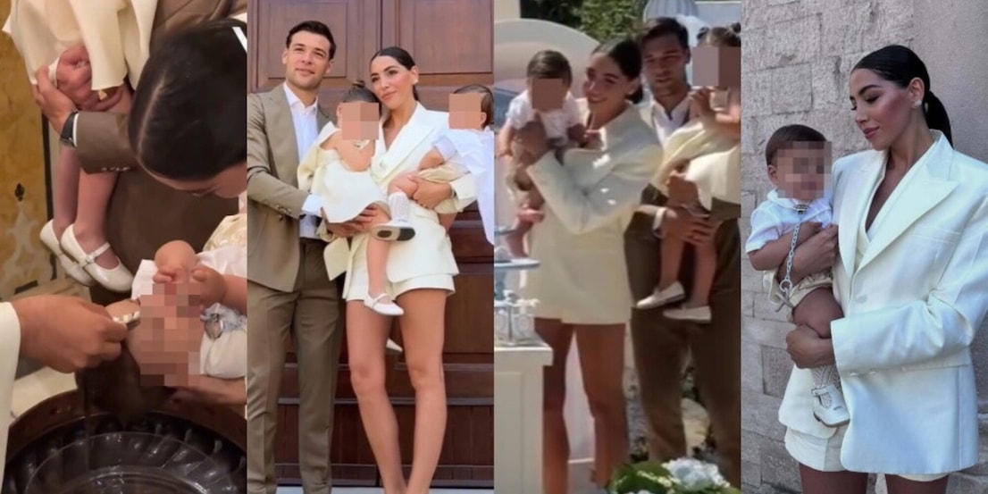 Leone Sinisa, Virginia Mihajlovic e Vogliacco festeggiano il battesimo del figlio