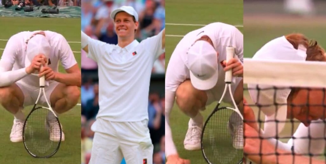 Sinner, il momento del trionfo a Wimbledon: il gesto dopo la vittoria