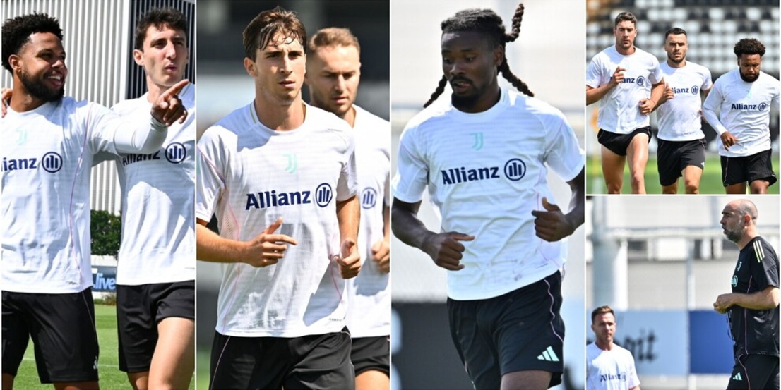 Tra chi si rivede, chi si sorride e chi corre a testa bassa: il primo giorno di Juve
