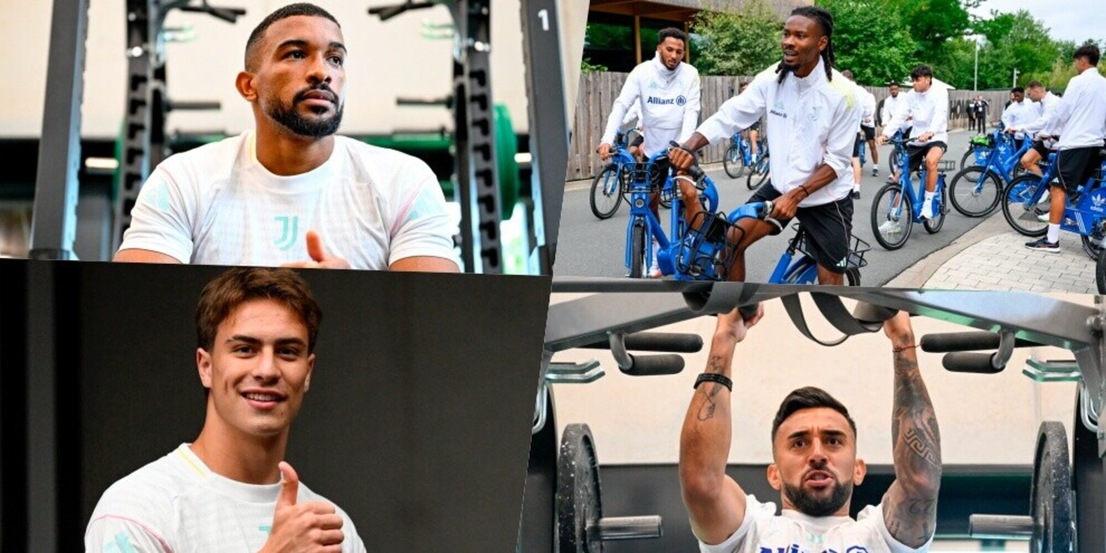 La Juve di Tudor in Germania: allenamento in palestra e giro in bici