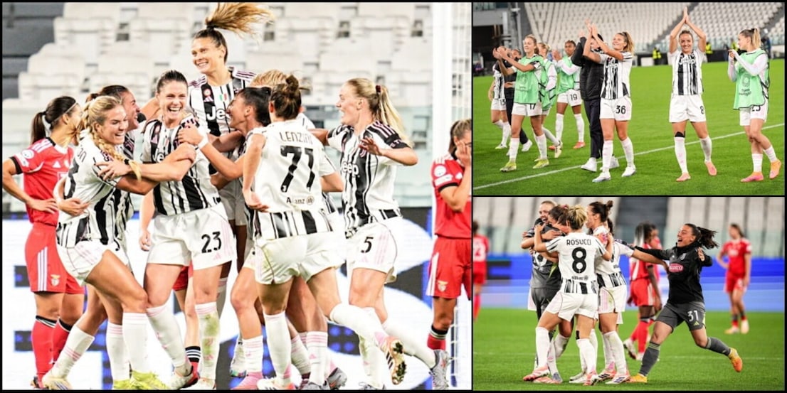 Juve di cuore, la rimonta contro il Benfica: il debutto in Champions è da sogno