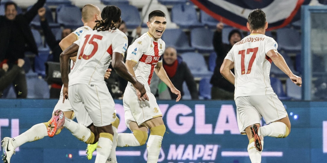 Genoa, ci pensa Ostigard all'ultimo respiro! Sassuolo ko