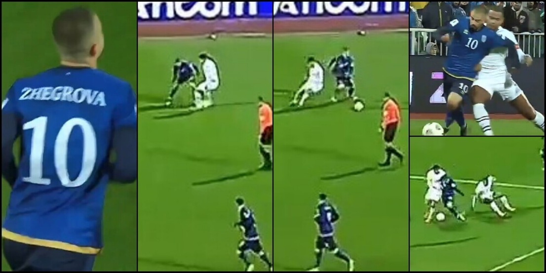 Palla c'è, palla non c'è e Akanji per terra: lampi di Zhegrova col Kosovo