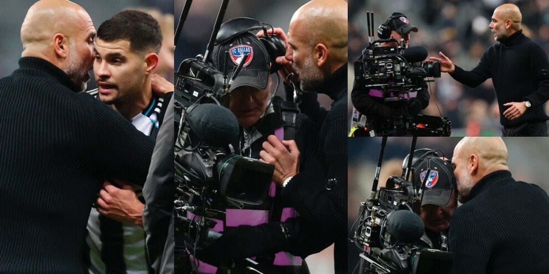 Guardiola, confronto con Bruno Guimaraes e lite col cameraman: cosa è successo dopo Newcastle-City