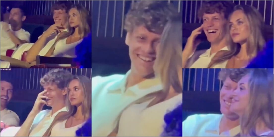 Sinner come non lo avete mai visto: occhi dolci a Laila e risate con Vagnozzi