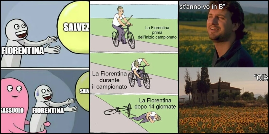 Fiorentina, centenario...in Serie B: il web non perdona e infierisce sull'incubo viola