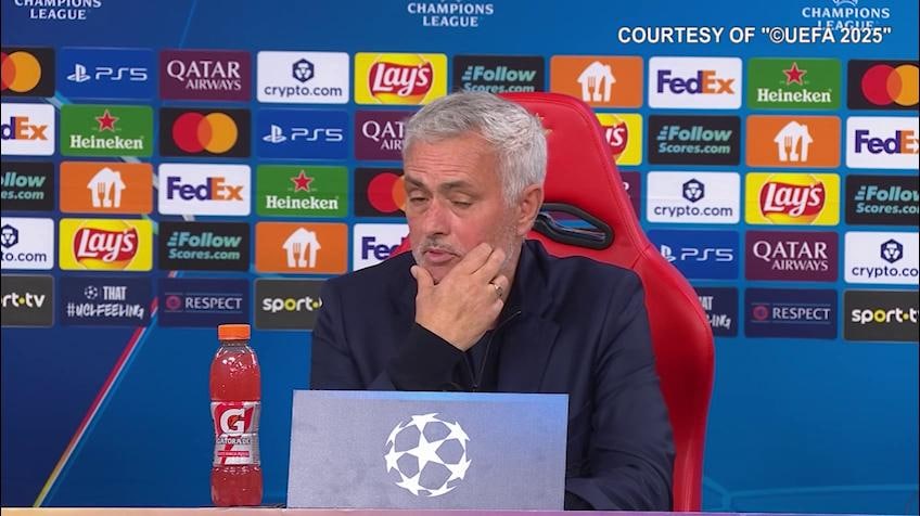 Mourinho: "La Juve al prossimo turno? Si, ma loro sono quasi dentro ai playoff...."