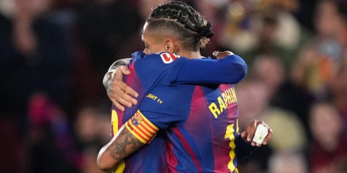 Doppio Raphinha stende l'Osasuna: Barcellona a +7 sul Real Madrid. Ok Atletico