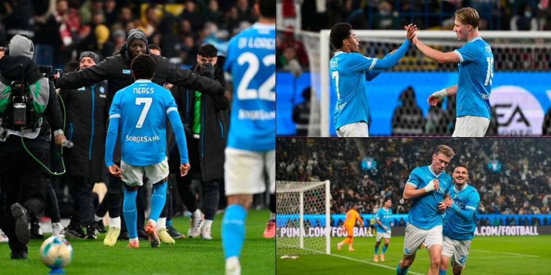 Neres festeggia con Lukaku, Hojlund condanna il Milan: Napoli in finale di Supercoppa!