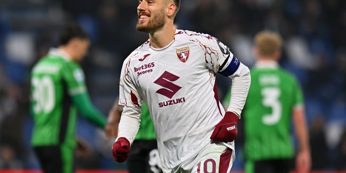 Vlasic cinico dal dischetto: il Torino batte il Sassuolo in trasferta
